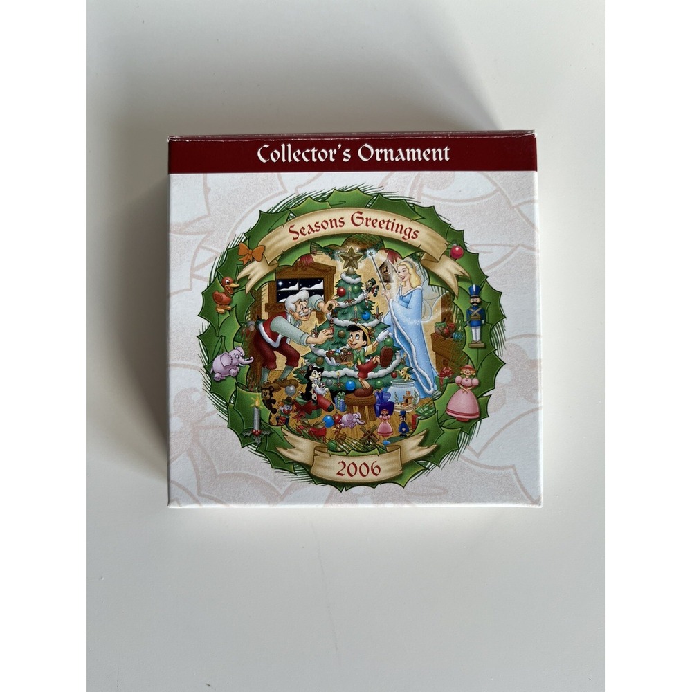 Disney Ornament Pinocchio 1940 Christmas 2006 Through The Years Series with Box
